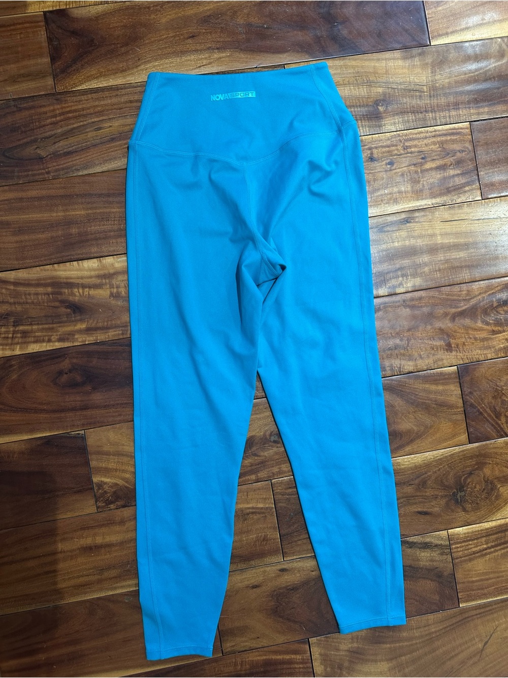 Women Teal Leggings - High Waist Performance Bottoms